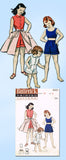1950s Vintage Butterick Sewing Pattern 6553 Toddler Girls Play Clothes Size 6