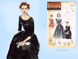 1950s Vintage Butterick Sewing Pattern 6578 Uncut Misses Cocktail Dress Size 34B