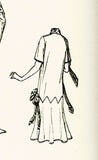 Butterick 6627: 1920s Misses Hostess Gown Size 34 Bust Vintage Sewing Pattern