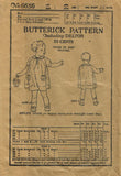 1920s Rare Vintage Butterick Sewing Pattern 6656 Baby Girls Dress Size 1 20B - Vintage4me2