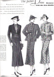 Butterick 6693: 1930s Uncut Misses Jacket & Dress Sz 36 B Vintage Sewing Pattern