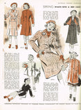 1930s Vintage Butterick Sewing Pattern 6711 Uncut Toddler Girls Coat Size 3