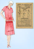 1920s Vintage Butterick Sewing Pattern 6777 Misses Shirred Flapper Dress Sz 35 B - Vintage4me2
