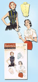 1950s Vintage Butterick Sewing Pattern 6784 Misses Sleeveless Blouse Size 12 30B - Vintage4me2