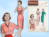 Butterick 6905: 1950s Rare MIsses Sun Dress & Topper 30 B Vintage Sewing Pattern