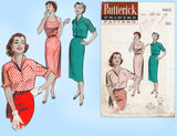 Butterick 6905: 1950s Rare MIsses Sun Dress & Topper 30 B Vintage Sewing Pattern