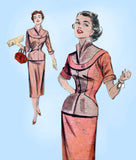 1950s Vintage Butterick Sewing Pattern 6924 Uncut Midcentury Modern Suit Sz 30 B