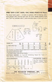 1950s Vintage Butterick Sewing Pattern 6980 Quick & Easy Misses Dress Sz 14 32 B
