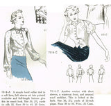 1930s Original Vintage Butterick Pattern 7018 Uncut Misses Raglan Blouse Sz 30 B