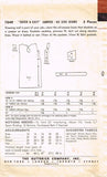 1950s Vintage Butterick Sewing Pattern 7049 Easy Misses Jumper Dress Size 14 32B