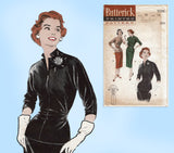 Butterick 7076: 1950s Uncut Misses 2 Piece Dress Sz 36 B Vintage Sewing Pattern