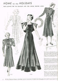 1930s Original Vintage Butterick Sewing Pattern 7127 Misses Afternoon Dress 33 B - Vintage4me2