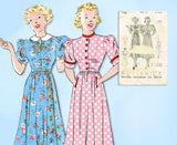 1930s Vintage Butterick Sewing Pattern 7158 Uncut Misses Shirtwaist Dress 34 B - Vintage4me2