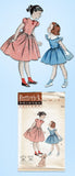 1950s Vintage Butterick Sewing Pattern 7193 Uncut Toddler Girls Dress Size 6 24B