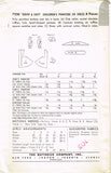Butterick 7230: 1950s Easy Uncut Girls Pinafore Dress Sz4 Vintage Sewing Pattern