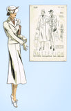 1930s Original Vintage Butterick Sewing Pattern 7239 Plus Size Womens Suit 40 B