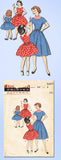 1950s Vintage Butterick Sewing Pattern 7297 Toddler Girls Pretty Dress Size 6