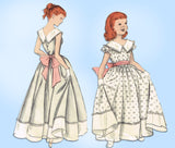1950s Vintage Butterick Sewing Pattern 7333 Sweet Toddler Girls Gown Size 4