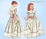 1950s Vintage Butterick Sewing Pattern 7333 Sweet Toddler Girls Gown Size 4