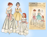 1950s Vintage Butterick Sewing Pattern 7333 Sweet Toddler Girls Gown Size 4