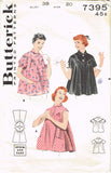1950s Vintage Butterick Sewing Pattern 7395 Uncut Misses Maternity Blouse Sz 38B