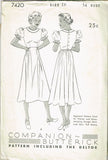 1930s Vintage Butterick Sewing Pattern 7420 Uncut Misses Beginners Dress Size 34 Bust by Vintage4me2