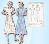 1930s Vintage Butterick Sewing Pattern 7420 Uncut Misses Beginners Dress Size 34 Bust by Vintage4me2