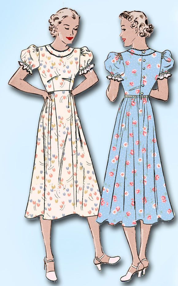 1930s Vintage Butterick Sewing Pattern 7420 Uncut Misses Beginners Dress Size 34 Bust by Vintage4me2