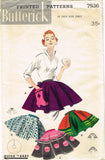 1950s Vintage Butterick Sewing Pattern 7536 Uncut Misses Easy Apron Set Fits All - Vintage4me2