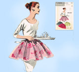 1950s Vintage Butterick Sewing Pattern 7537 Uncut Misses Easy Apron Set Fits All