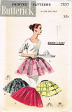 1950s Vintage Butterick Sewing Pattern 7537 Uncut Misses Easy Apron Set Fits All