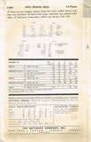 1950s Vintage Butterick Sewing Pattern 7594 Toddler Girls Sun Dress Size 6 24B