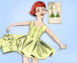 1950s VTG Butterick Sewing Pattern 7670 Little Girls Princess Dress & Topper 10 - Vintage4me2