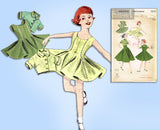 1950s VTG Butterick Sewing Pattern 7670 Little Girls Princess Dress & Topper 10 - Vintage4me2