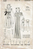 1930s Vintage Butterick Sewing Pattern 7685 Uncut Toddler Girls Housecoat Size 6