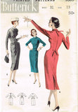 1950s Vintage Butterick Sewing Pattern 7809 Misses Wiggle Dress Size 13 31 Bust