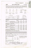 1950s Vintage Butterick Sewing Pattern 7834 Toddler Girls Party Dress Size 6