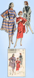 1950s Original Vintage Butterick Pattern 7931 Uncut Misses Wiggle Dress Sz 36 B