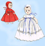 1950s Vintage Butterick Sewing Pattern 7970 Cute 20 Inch Baby Doll Clothes Set