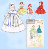 1950s Vintage Butterick Sewing Pattern 7970 Cute 20 Inch Baby Doll Clothes Set vintage4me2