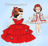1950s Original Vintage Butterick Pattern 7971 Littlest Angel 11 inch Doll Clothes