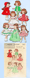 1950s Vintage Butterick Sewing Pattern 7972 8 Inch Ginny Doll Clothes ORIGINAL