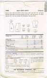 1950s Vintage Butterick Sewing Pattern 7998 Uncut Men's Casual Sports Shirt MED
