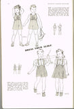 Butterick 8075: 1930s Cute Toddler Twins Suit Size 5 Vintage Sewing Pattern