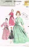 1950s Vintage Butterick Sewing Pattern 8078 Misses Rockabilly Dress Size 14 34B