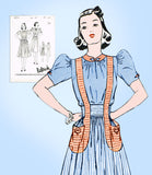 1930s Butterick Sewing Pattern 8274 Uncut Misses Suspender Skirt & Blouse Sz 33B
