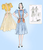 1930s Butterick Sewing Pattern 8274 Uncut Misses Suspender Skirt & Blouse Sz 33B