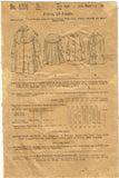 1910s Vintage Butterick Sewing Pattern 8276 Baby Girls Ripple Box Coat Sz 6 mos