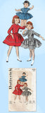 1950s Vintage Butterick Sewing Pattern 8282 Cute Baby Girls Dress Size 1 20 Bust