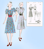 1930s Vintage Butterick Sewing Pattern 8315 Uncut Misses Afternoon Dress Sz 33 B
